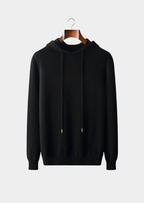 Herren Kapuzenpullover mit Kordelzug und Rippbündchen