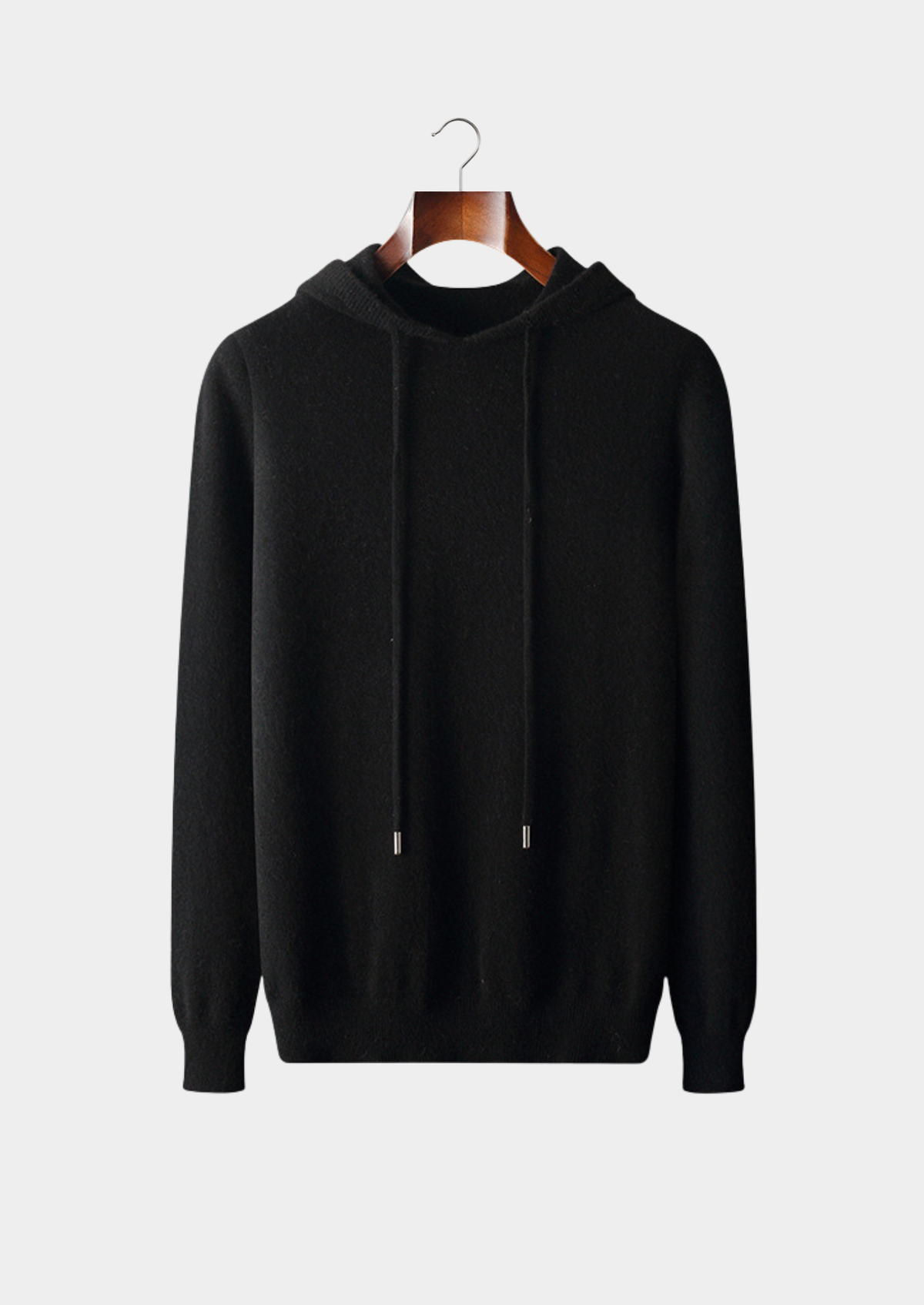 Herren Kapuzenpullover mit Kordelzug und Rippbündchen