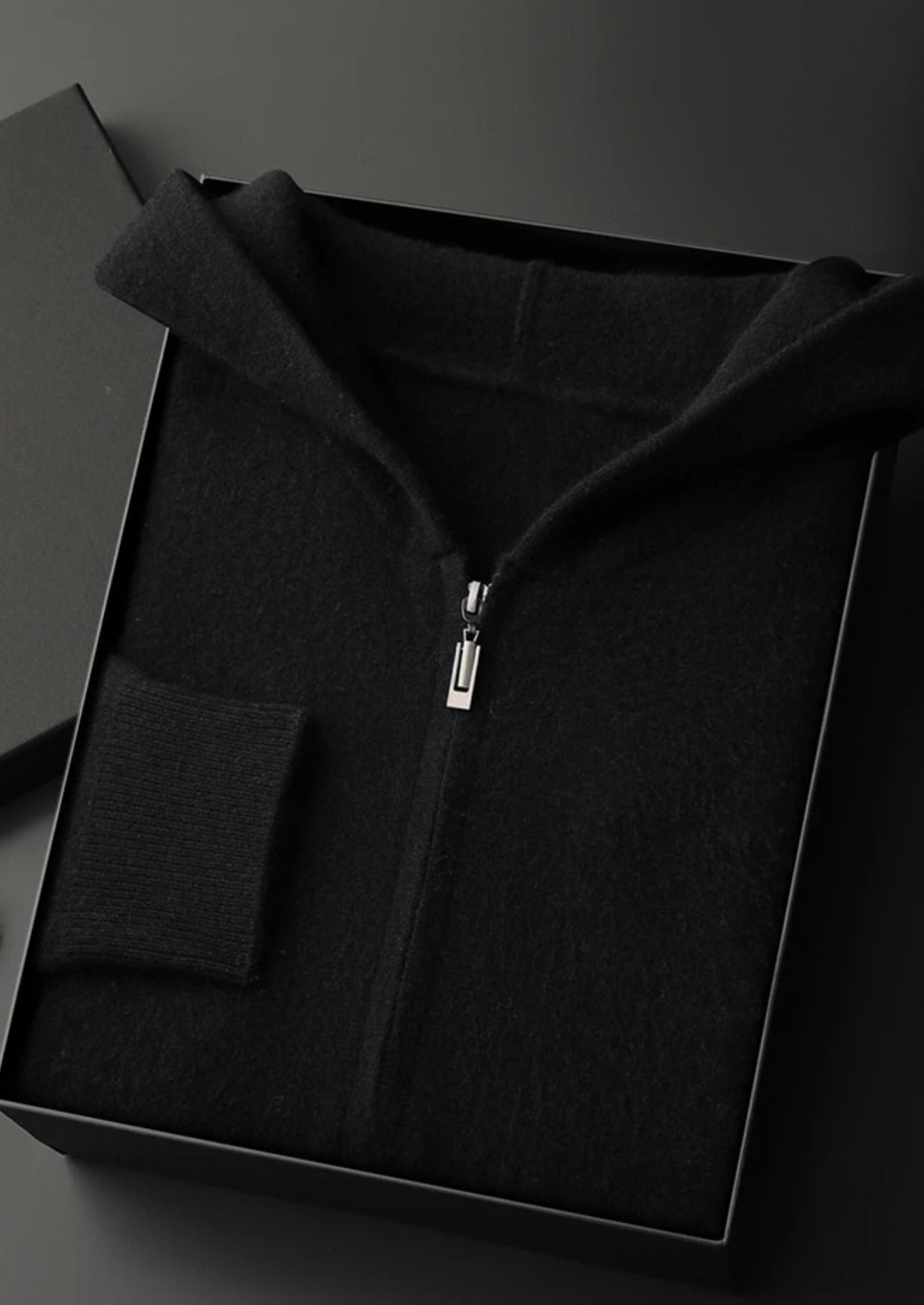 Herren Kapuzenjacke mit Reißverschluss und Känguru-Tasche