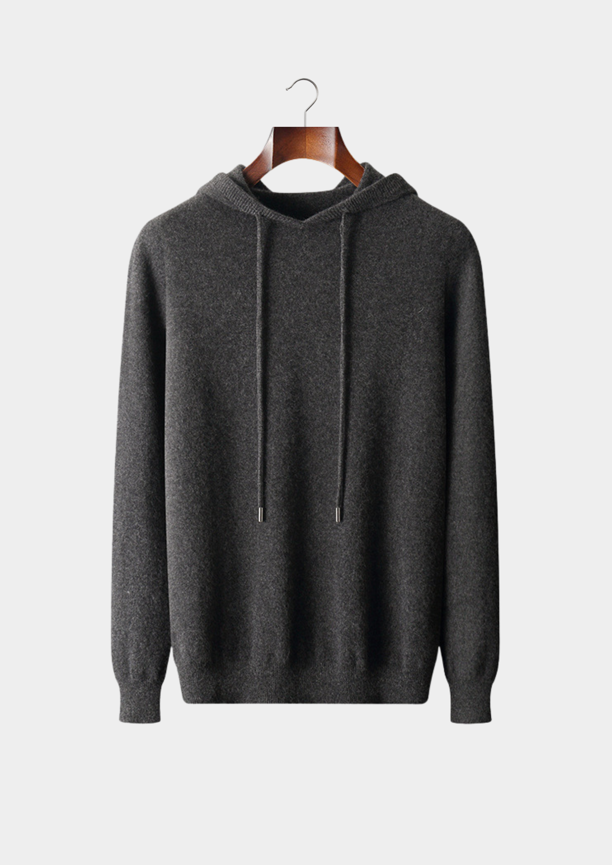 Herren Kapuzenpullover mit Kordelzug und Rippbündchen
