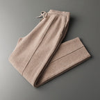 Herren Strickhose mit Kordelzug und Geraden Beinen