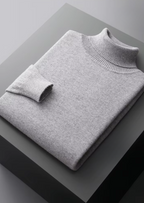 Herren Pullover mit Rollkragen und Rippbündchen