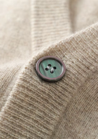 Herren Strickjacke mit V-Ausschnitt und Knopfleiste