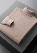 Herren Pullover mit Rollkragen und Rippbündchen