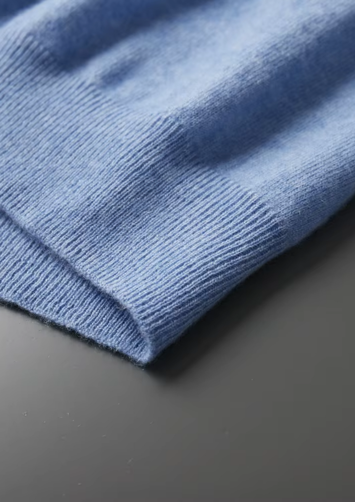 Herren Feinstrick-Shirt mit Stehkragen und Kurzen Ärmeln