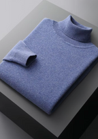 Herren Pullover mit Rollkragen und Rippbündchen