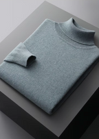 Herren Pullover mit Rollkragen und Rippbündchen