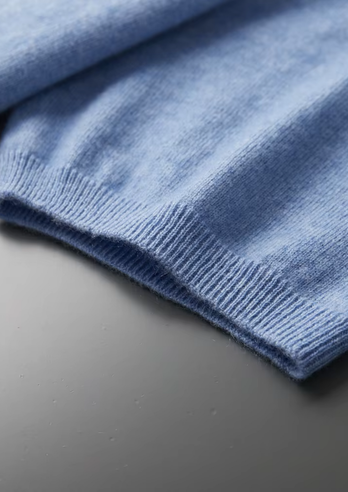 Herren Feinstrick-Shirt mit Stehkragen und Kurzen Ärmeln