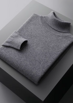 Herren Pullover mit Rollkragen und Rippbündchen