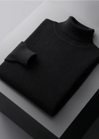 Herren Pullover mit Rollkragen und Rippbündchen
