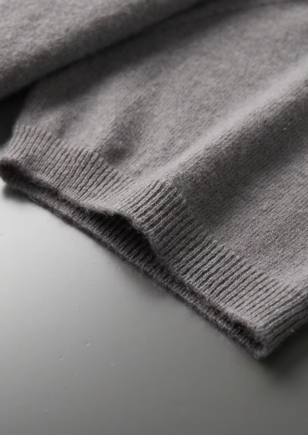 Herren Feinstrick-Shirt mit Stehkragen und Kurzen Ärmeln