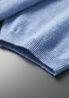 Herren Feinstrick-Shirt mit Rundhalsausschnitt und Kurzen Ärmeln