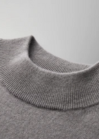 Herren Feinstrick-Shirt mit Stehkragen und Kurzen Ärmeln