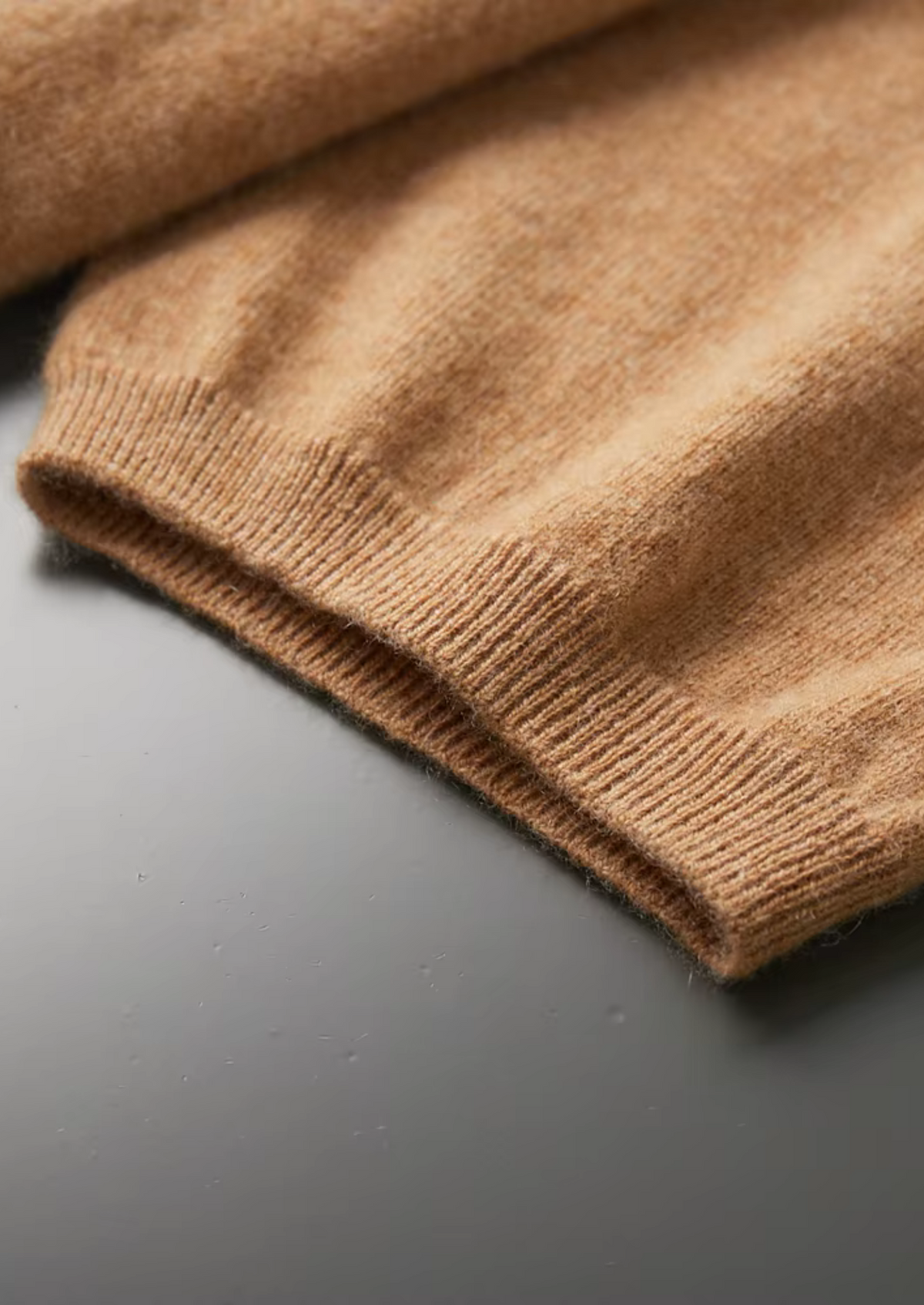 Herren Feinstrick-Shirt mit Stehkragen und Kurzen Ärmeln