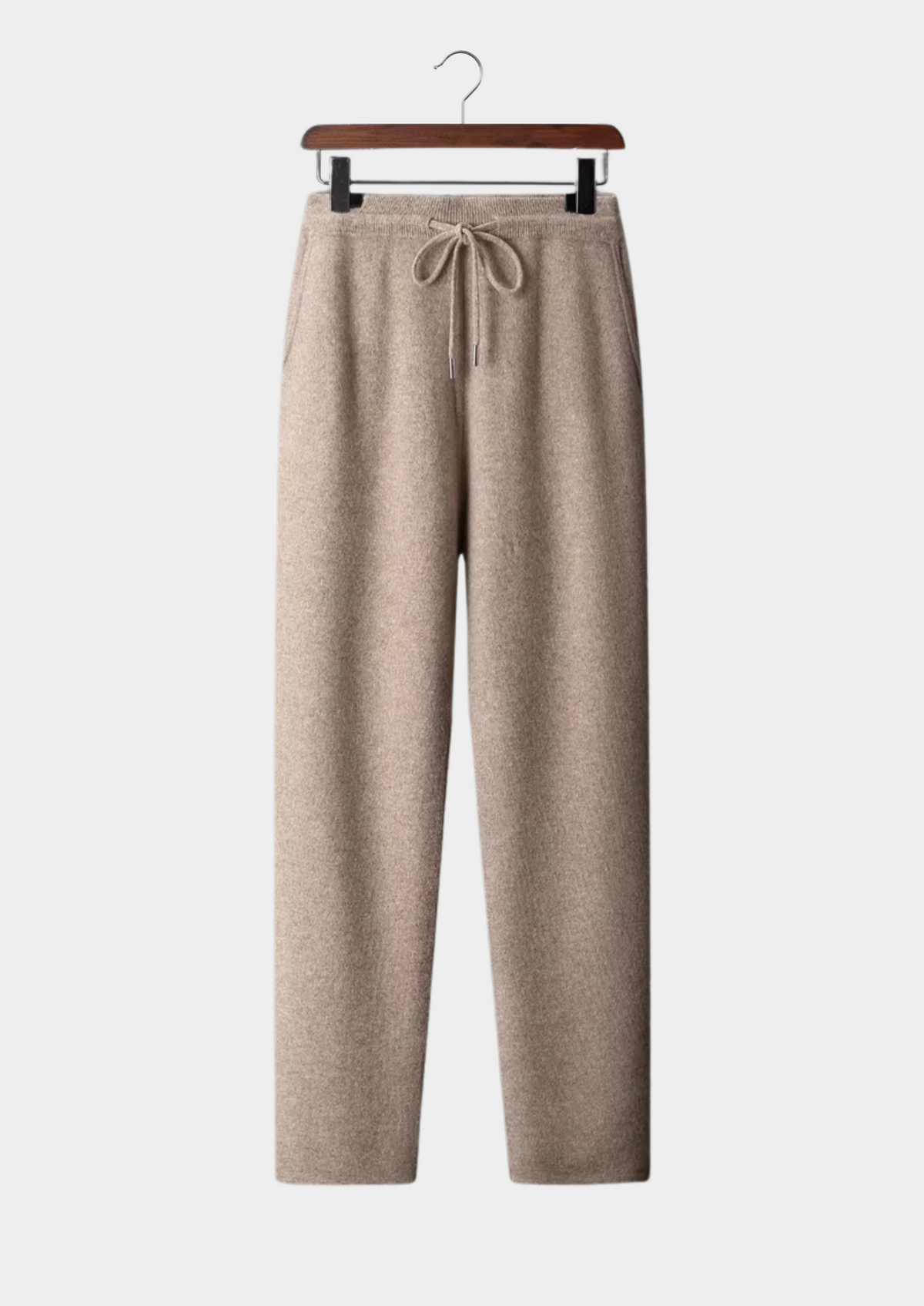 Herren Strickhose mit Kordelzug und Geraden Beinen