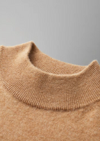 Herren Feinstrick-Shirt mit Stehkragen und Kurzen Ärmeln