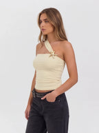 Damen Asymmetrisches Top mit freier Schulter – Ansicht 5