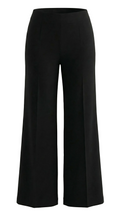 Damen Baggy Hose mit Mittelhohem Bund und Bügelfalten