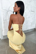 Damen Bandeau Maxikleid Ansicht 3