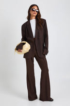 Damen Blazer mit Breiten Revers und Knöpfen an den Manschetten – Ansicht 4
