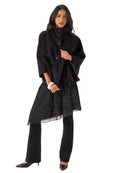 Damen Cape Jacke mit Knopfverschluss