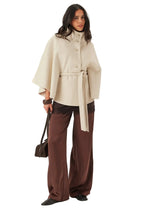 Damen Cape Jacke mit Knopfverschluss – Ansicht 9