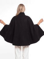 Damen Cape mit Bindegürtel und Stehkragen – Ansicht 8