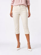 Damen Caprihose mit Schlitzen