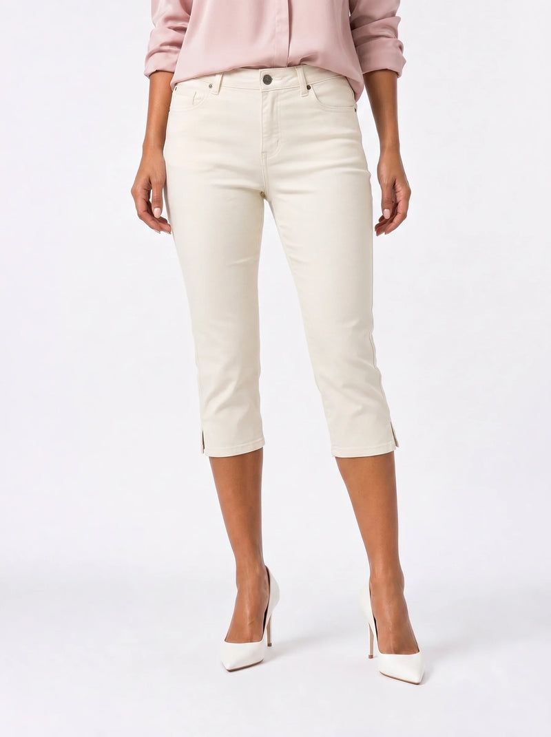 Damen Caprihose mit Schlitzen