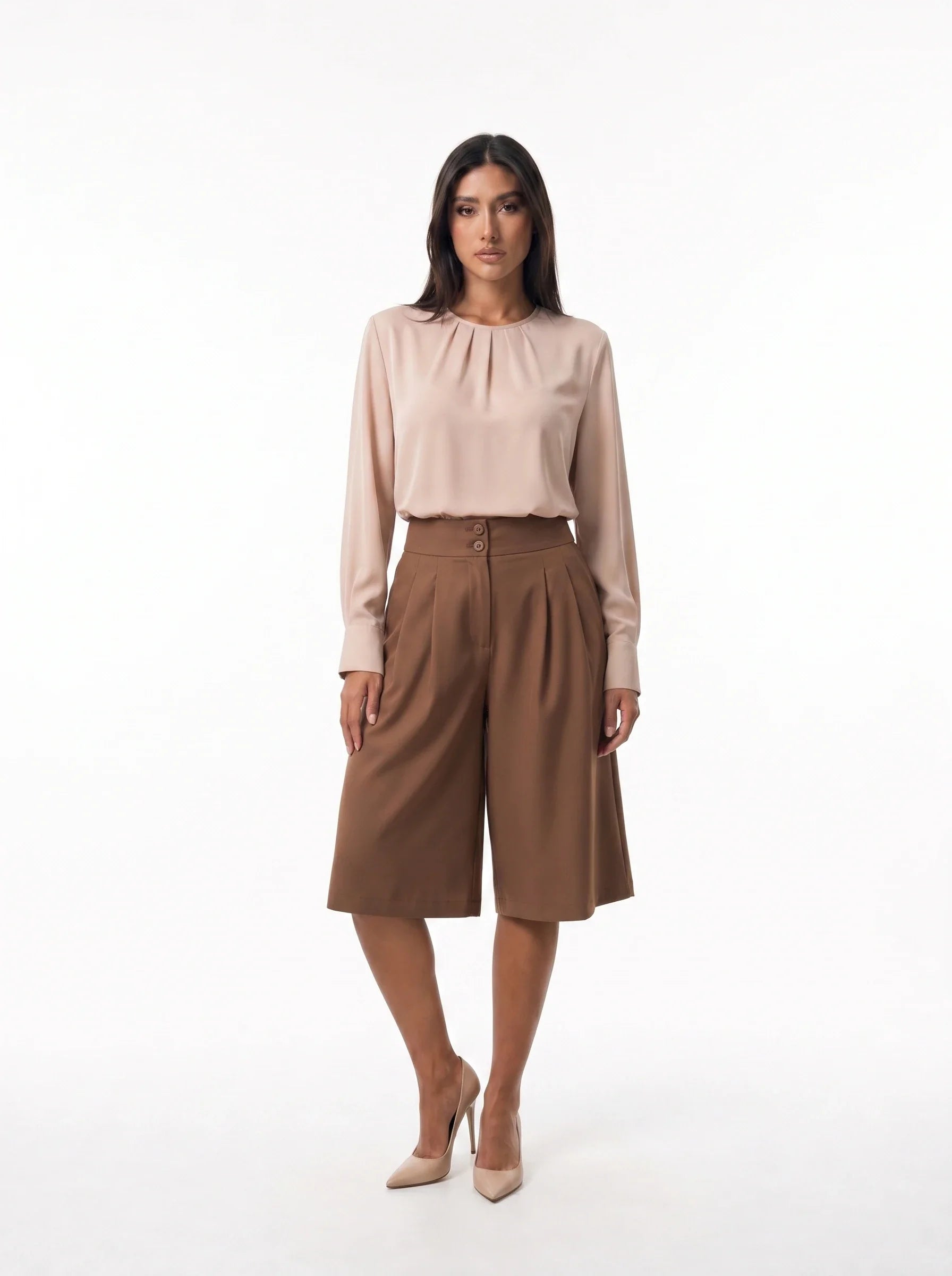 Damen Culotte hoher Bund Ansicht 3