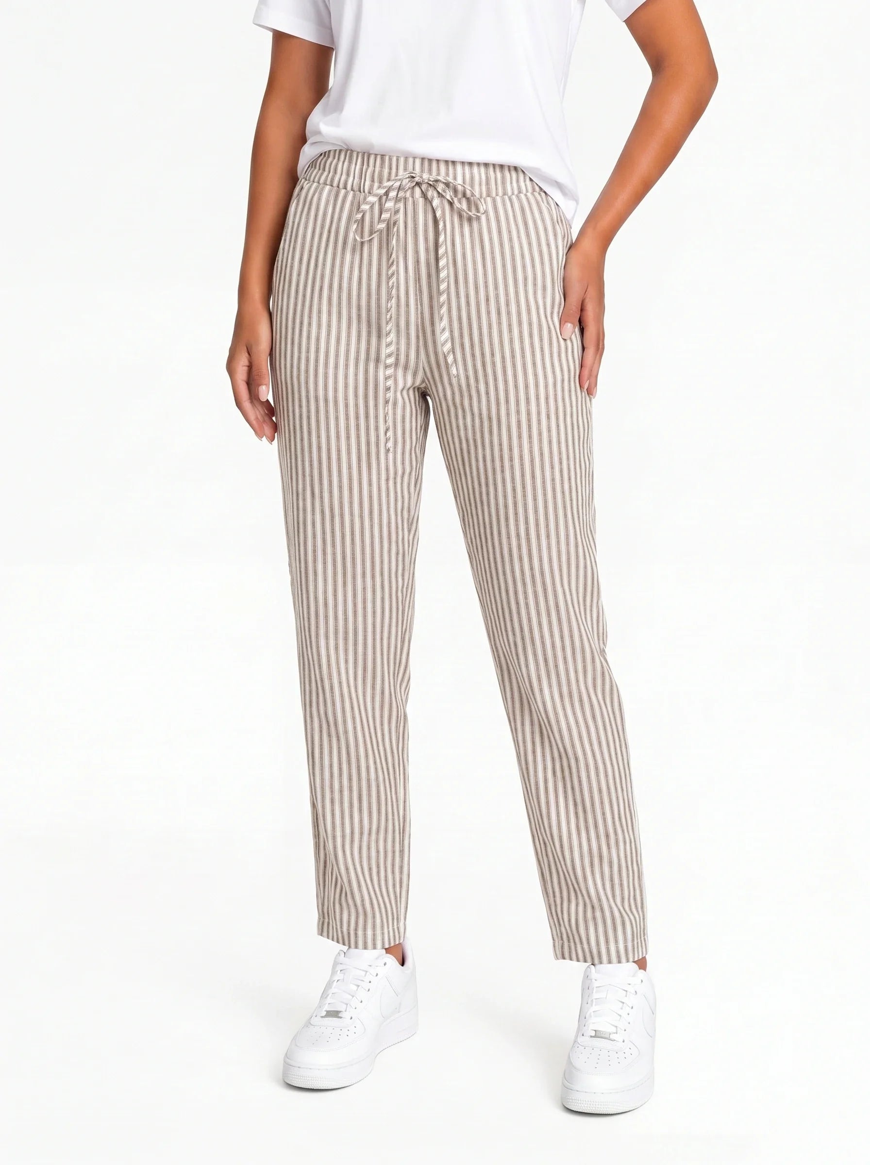 Damen gestreifte Hose Ansicht 4