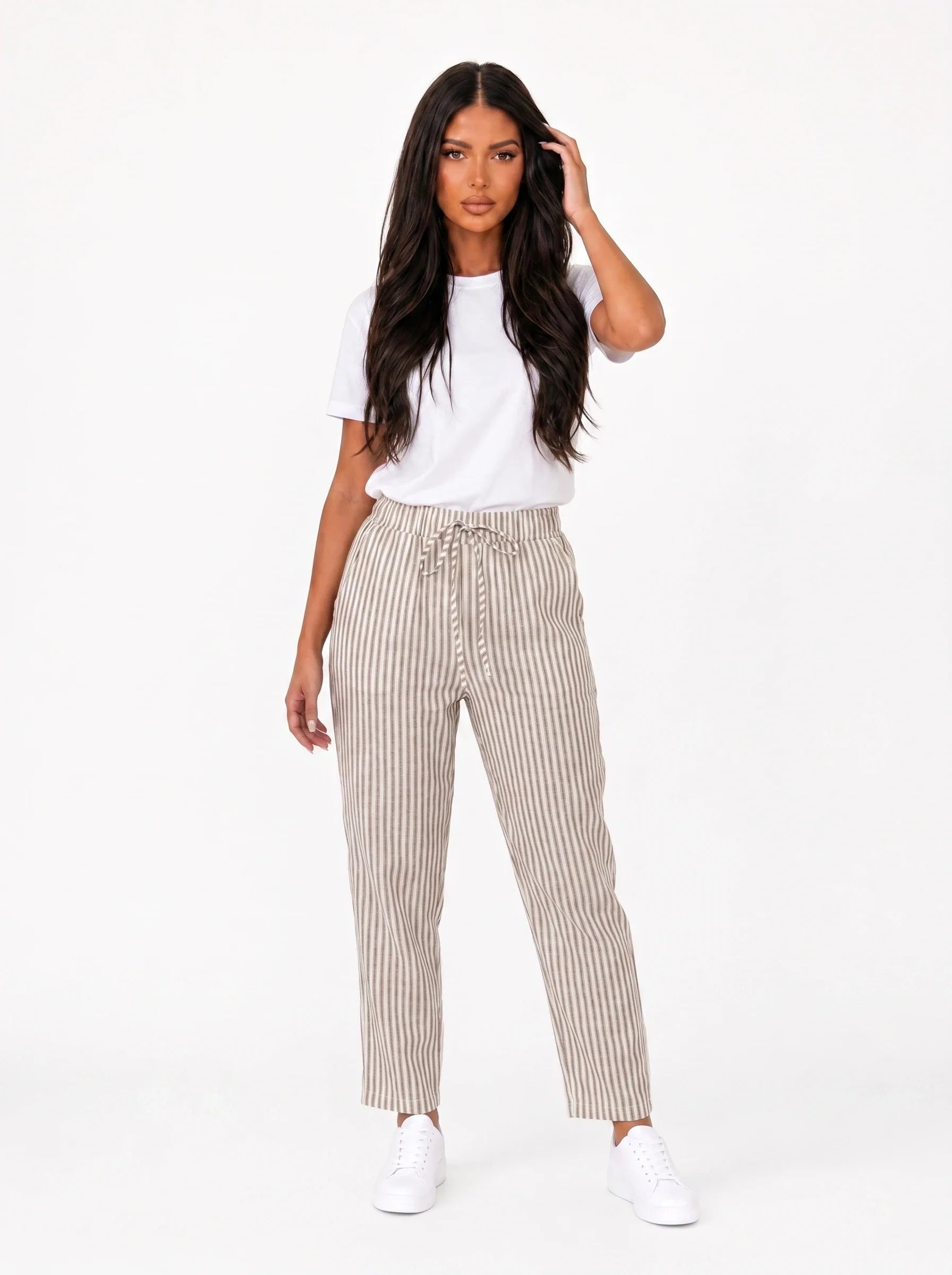 Damen gestreifte Hose Ansicht 6