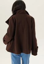 Damen Kurze Jacke mit Hohem Kragen – Ansicht 2