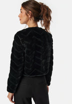 Damen Kurze Jacke mit Strukturiertem Muster – Ansicht 2