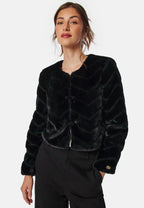 Damen Kurze Jacke mit Strukturiertem Muster – Ansicht 4