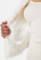 Damen Kurze Jacke mit Strukturiertem Muster – Ansicht 7
