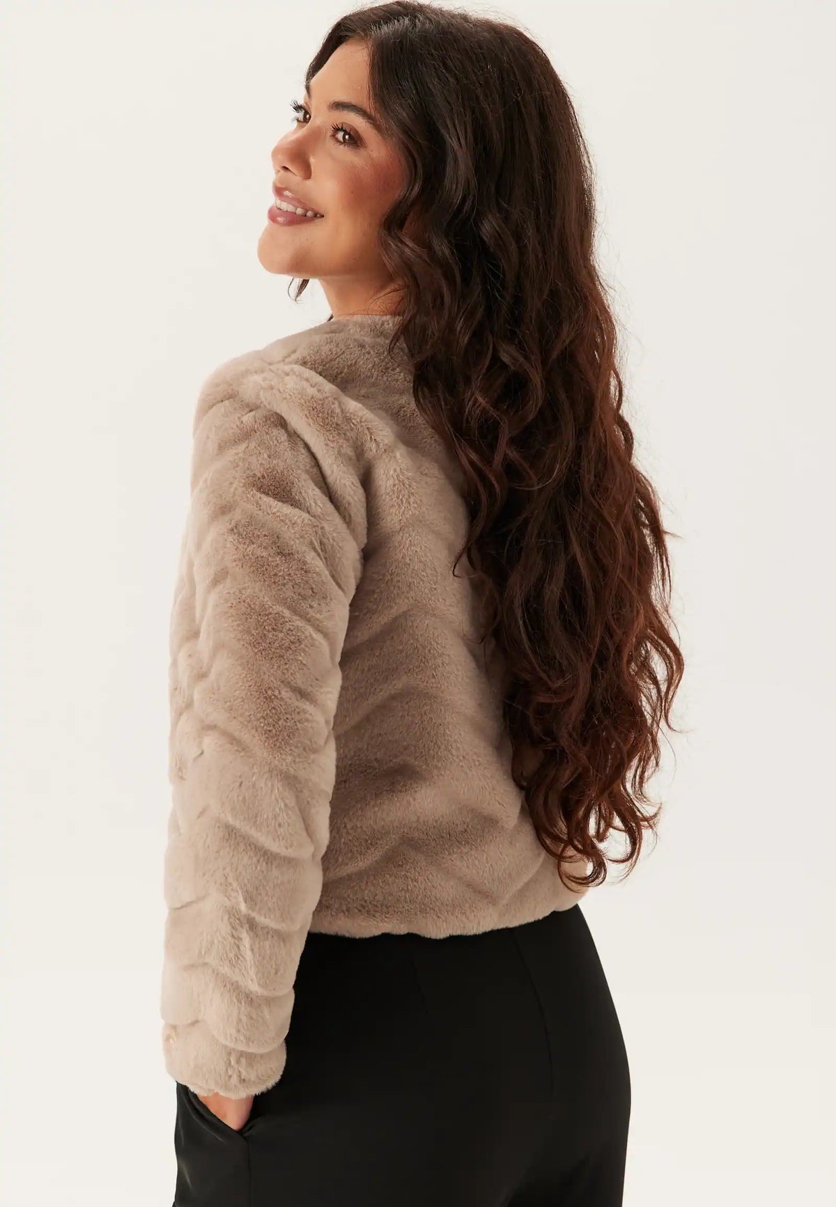 Damen Kurze Jacke mit Strukturiertem Muster – Ansicht 9