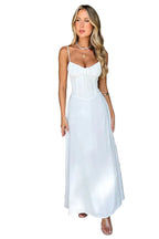 Damen Maxikleid mit Korsett mit Stäbchen und Schnürung am Rücken – Ansicht 10