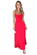 Damen Maxikleid mit Korsett mit Stäbchen und Schnürung am Rücken – Ansicht 7