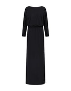 Damen Maxikleid mit langem Arm und offenem Rücken
