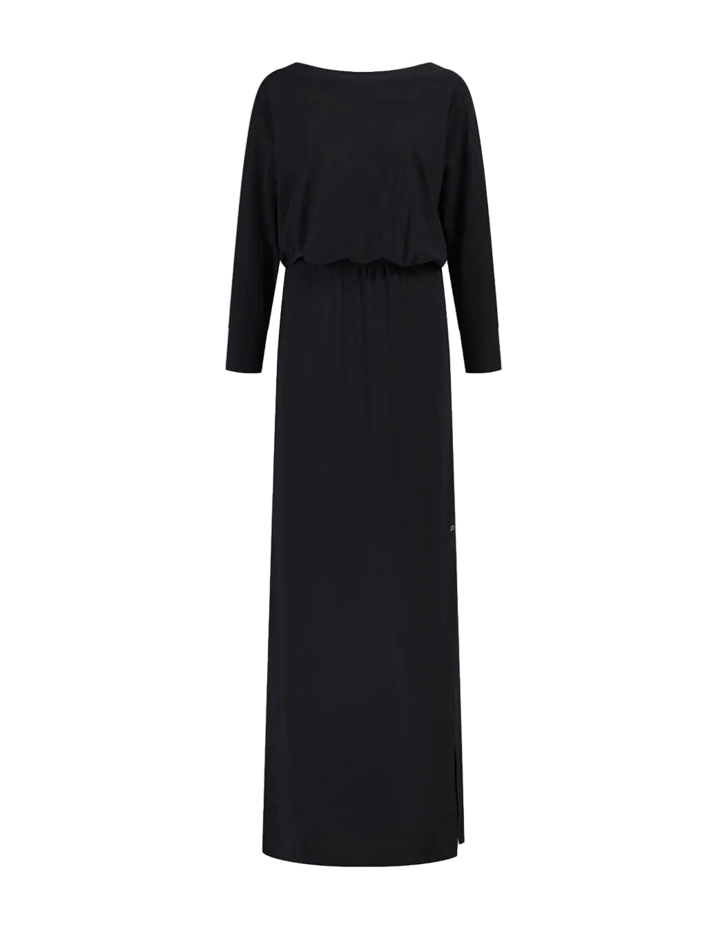 Damen Maxikleid mit langem Arm und offenem Rücken