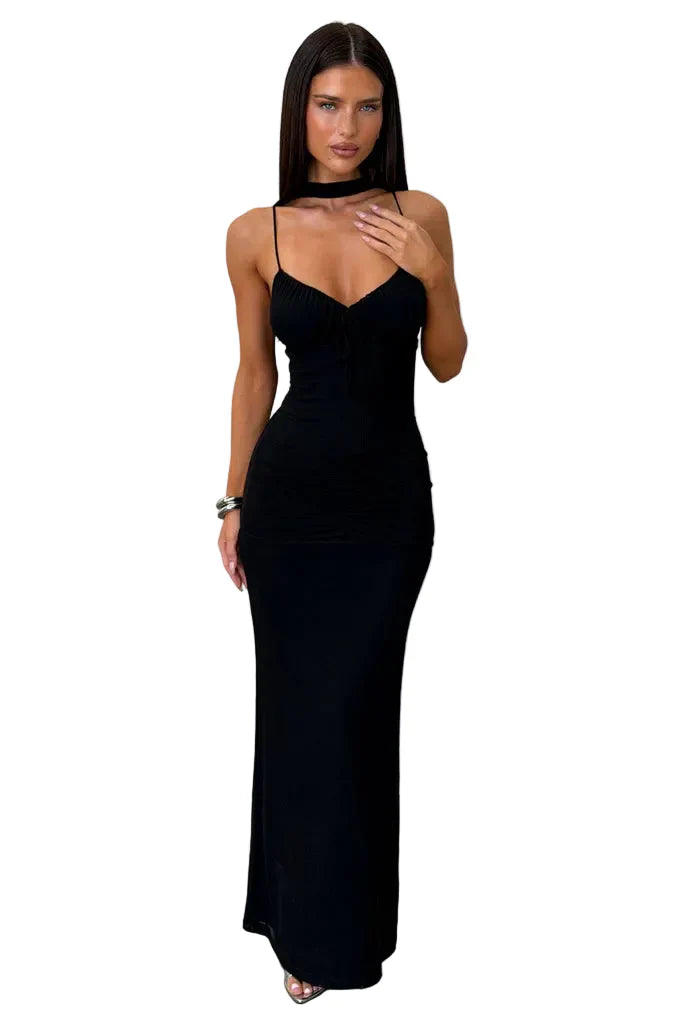 Damen Maxikleid Rückenpanel Ansicht 4