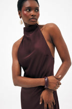 Damen Maxikleid mit Neckholder-Ausschnitt – Ansicht 3