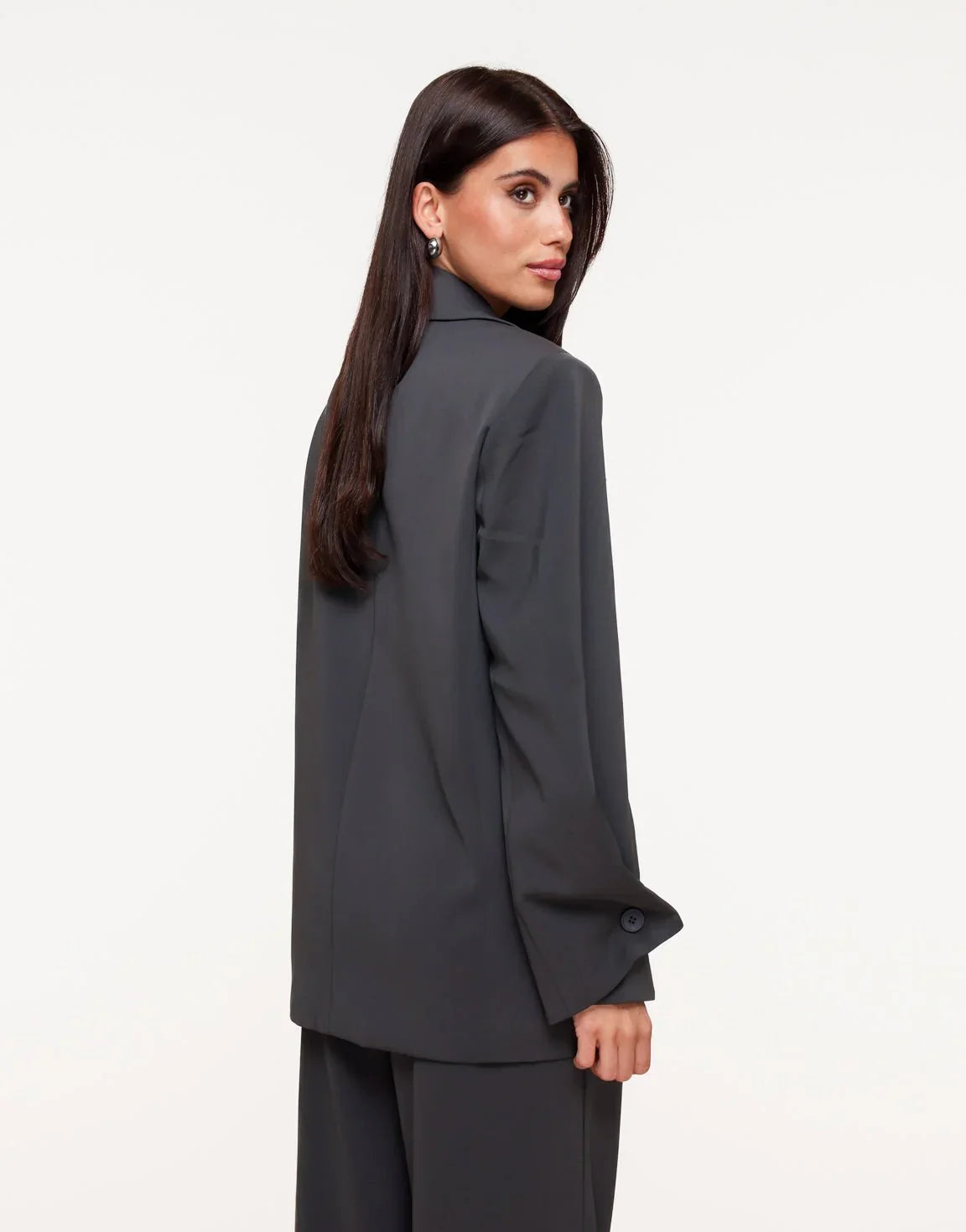 Damen Oversize Blazer mit Reverskragen und Taschen – Ansicht 2