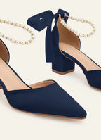 Damen Pumps Perlenschleife Ansicht 4