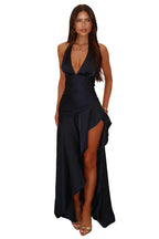 Damen Satin Neckholder Maxikleid Ansicht 7