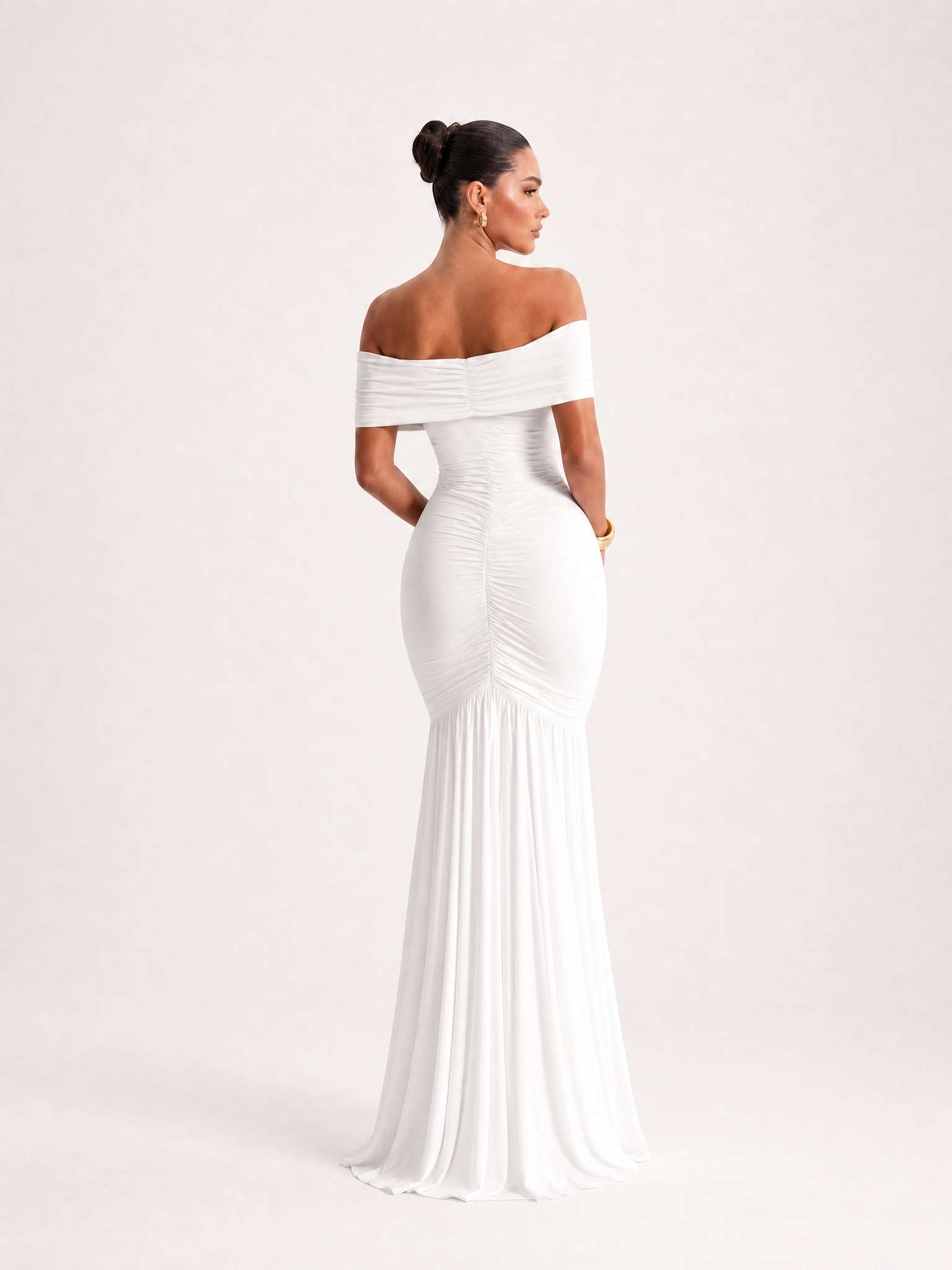 Damen schulterfreies Maxikleid Ansicht 10