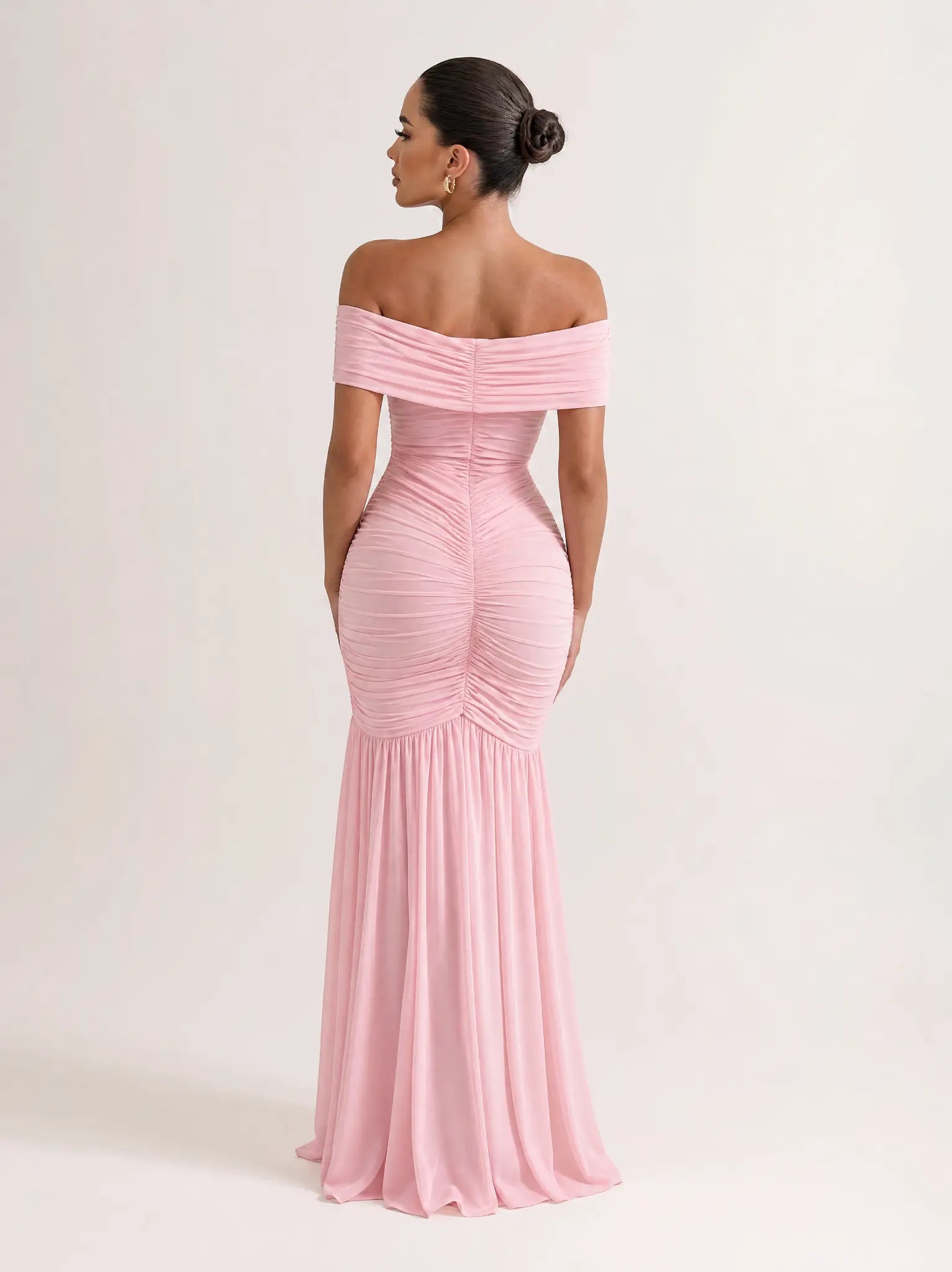 Damen schulterfreies Maxikleid Ansicht 4