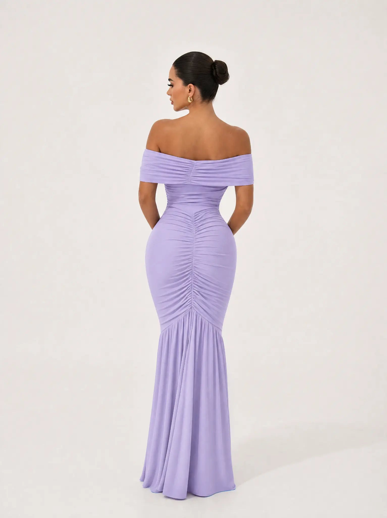 Damen schulterfreies Maxikleid Ansicht 6
