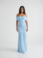 Damen schulterfreies Maxikleid Ansicht 7